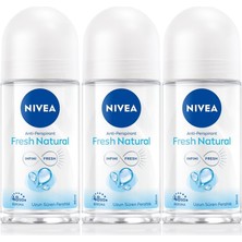 1001 Kadın Roll-On Deodorant Fresh Natural 50ML, 48 Saat Koruma, X3 Adet P10849
