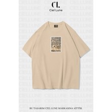 Mondschein Unisex Kadın Erkek Myra Adalia Baskılı Özel Tasarım Oversize T-Shirt