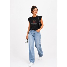 Mondschein Sweet Cherry Oversize Vatkalı Tişört