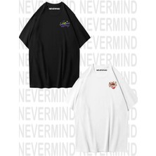 Mondschein Unisex To Infinity & Beyond Ön Baskılı Sevgili Çift Kombini Tasarım Oversize Tshirt 2'li