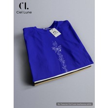 Mondschein Unisex Butterfly Flower Özel Tasarım - Oversize T-Shirt