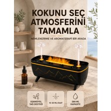 Teknodayım Uzaktan Kumandalı Hava Nemlendirici Aromaterapi Difüzörü 2 4 8 Saat Zamanlayıcılı Siyah