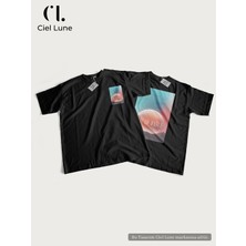 Mondschein Unisex Kadın Erkek Mndschesm World Baskılı Özel Tasarım Oversize T-Shirt