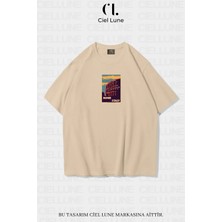 Mondschein Unisex Kadın Erkek Mndsches Italy Baskılı Özel Tasarım Oversize T-Shirt