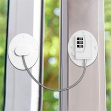 1001 Şifreli Buzdolabı Kilidi, 2 Adet Deliksiz Montajlı Fridge Lock, Çocuk Güvenliği Için Pencere