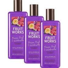 1001 Sg Passion Fruit And Watermelon Duş Jeli 500 ml (3 Paketi)