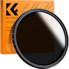 1001 Kamera Lensi Için 58MM Değişken ND2-400 Lens Filtresi (1-9 Durak)