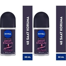 1001 Kadın Roll On Deodorant Pearl&beauty Fine Fragrance,48 Saat Anti-Perspirant Koruma 50M (2 Paketi)