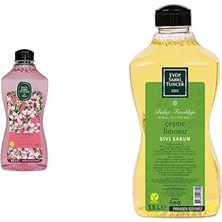 1001 Doğal Zeytinyağlı Sıvı Sabun Japon Kiraz Çiçeği 1,5 L Pet Şişe (1 x 1500 Ml) Xeyüp Sabri