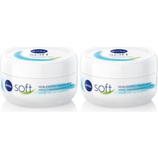 1001 Soft Krem, Nemlendirici Bakım Kremi, Yüz, Vücut, El, Jojoba Yağı 100 ml 2li Paket