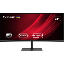 1001 VG3419C-2 34 Inç Uwqhd Kavisli Monitör, Kvm Anahtarlı, 120 Hz, Usb-C 96W Şarj, Ethernet, 3440X14