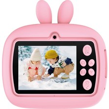 1001 TRM-CMR18 Pembe Dijital Video Fotoğraf Çocuk Kamerası Anlık Termal Resim Kağıt Baskılı Yazı