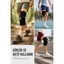 Karahanbey Patella Destekli Ligamentli Dizlik Ayarlanabilir Cırtlı Pedli Diz Desteği -