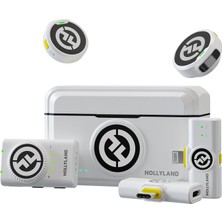 1001 Hollyland Lark M2 Kablosuz Lavalier Mikrofon (2tx+3rx) Kamera, Iphone, Android, Pc, 48 Khz / 24 Bit