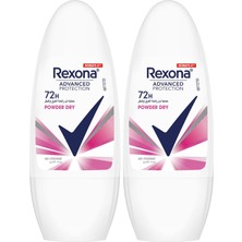 1001 Üstün Koruma Kadın Roll On Deodorant Powder Dry 72 Saat Kesintisiz Koruma 50 ml (2 Paketi)