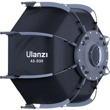 1001 AS-D30 30CM Mini Bowens Montajlı ve Izgaralı Sekizgen Softbox