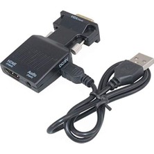 1001 4501 VGA To HDMI Çevirici Dönüştürücü