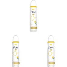 1001 Kadın Deodorant%0 Alüminyum Limon Çiçeği & Vanilya 150ML (3 Paketi)