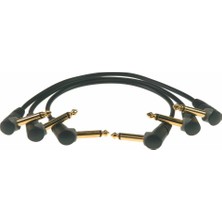 1001 3'lü Altın Uçlu Açılı Pedal Patch Kablosu 30CM