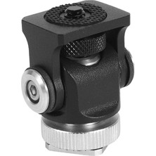 1001 Hot Shoe (Flaş Kızağı) Monitör Vb. Bağlantı Adaptörü 1/4 Inç