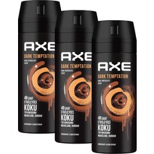 1001 Erkek Deodorant Sprey Dark Temptation 150 ml (3 Paketi)