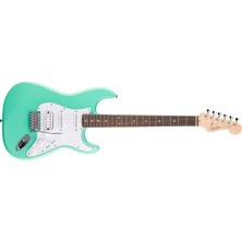 1001 Squier By Fender Debut Collection Hss Stratocaster Elektro Gitar, Laurel Klavye, Beyaz Vuruş Tahtas