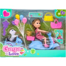 1001 Gaga Love Hayvanlarıyla Motor Gezisi Kutulu Mavi Motor