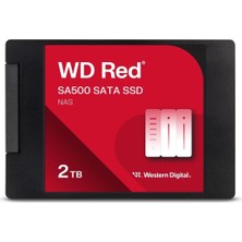 1001 2tb Wd Kırmızı SA500 Nas 3D Nand Dahili SSD Katı Hal Sürücüsü - Sata Iıı 6 Gb/s, 2.5"/7mm, 5