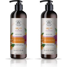 1001 Active Shine Canlandırıcı Duş Jeli Argan ve Orman Gül Özlü 500ML (2 Paketi)