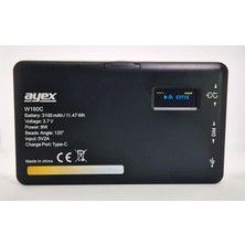 1001 W160C Bicolor LED Video Işığı, 2500K-6500K Ayarlanabilir Renk Sıcaklığı, 160 Led, 3100MAH Ba