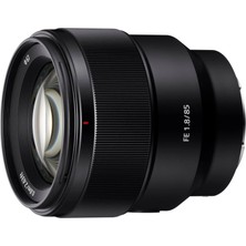 1001 SEL85F18, Kompakt Sistem Fotoğraf Makinesi Lensi (Sony Eurasia Garantili), Siyah