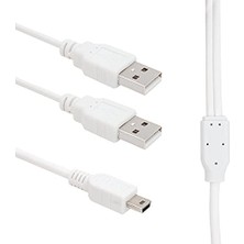 1001 Parcbeny 8861 USB 2xerkek - Mini USB 5 Pin (2.0V) 1.5 Metre V3 Kablo USB 2 A Erkek -Mini USB 5pin
