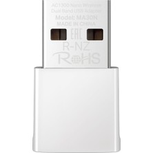 1001 MA30N, AC1300 Mbps, Çift Bant, Mu-Mımo, Tak ve Çalıştır, Nano Wi-Fi 5 USB Adaptör