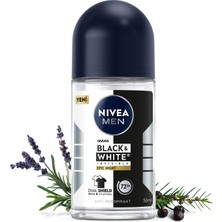 1001 Men Erkek Roll-On Deodorant Black&white Invisible Epic Night 50 Ml,72 Saat Terleme Karşıtı,kumaş