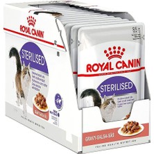 1001 Sterilised Gravy Pouch Kısırlaştırılmış Yaş Kedi Maması 85 gr x 12 Adet