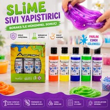 Tuğraçelik Acrox AX-848-853 Slime Jeli ve Sıvı Yapıştırıcı - Su Bazlı 70 Ml- 12'li Paket