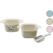 Tuğraçelik Wish Home WH-51300 Süzgeçli Kulplu Kase ve Hazneli Rende Set (2 Parça, 4l)- 12'li Paket