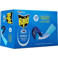 Tuğraçelik Raid Elektro Tablet Set 10 Gece - Elektro Isıtıcı Makine ve 10 Adet Kokusuz Mat Tablet- 12'li Paket