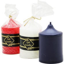 Tuğraçelik Gül Candle 5x7 Küçük Renkli Takoz Mum- 40'li Paket