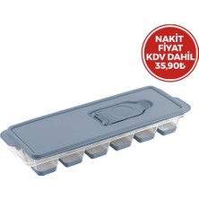 Tuğraçelik Dünya MTF-16014-999 Küp Şekilli Silikon Buzluk - Kapaklı Plastik- 36'li Paket