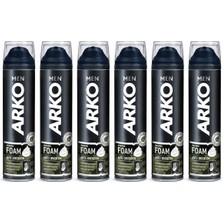 Tuğraçelik Arko Men Anti-Irritation Tıraş Köpüğü - Tahriş Karşıtı 200 Ml- 6'li Paket