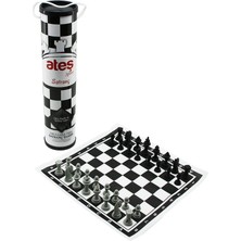 Tuğraçelik U-4 F439 CODE-4244 Bezli Rulo Karton Satranç Takımı - Ip Taşıma Kulplu, Okul Müfredatına Uygun- 24'li Paket