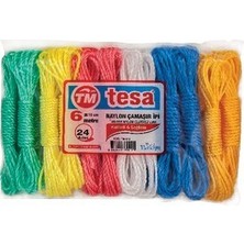 Tuğraçelik Tesa TM-410-411 Naylon Plastik 10M Çamaşır Ipi- 24'li Paket