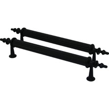Tuğraçelik Ibico 915 Boru Kulp - Orta 13 cm Siyah Gövde Siyah Ayak- 10'li Paket