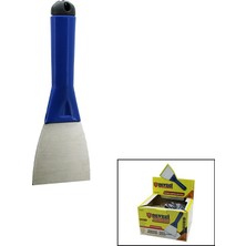 Tuğraçelik Deveci DVC-74211 No-8 80MM Kapaklı Saptak Metal Kazıma Spatulasi Plastik Saplı- 12'li Paket