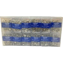 Tuğraçelik Taksun Safety PINS-958 Gümüş 50 Adet Plastik Kutu No-00 Mini Çengelli Iğne- 36'li Paket