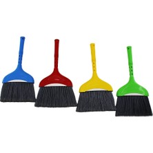 Tuğraçelik Urve UR-3256 Lale No:3 Süpürge (Renkli Plastik & Saptak Saplı)