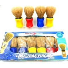 Tuğraçelik Irem Kanca Renkli Plastik Saplı Sakal Fırçası- 6'li Paket