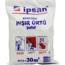Tuğraçelik Ipsan 30 M² Hışır Şeffaf Koruyucu Örtü 4x7.5m