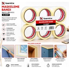 Tuğraçelik Meg 24MM x 20 Yards Maskeleme Bandı- 12'li Paket